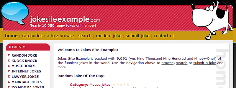 joke site script